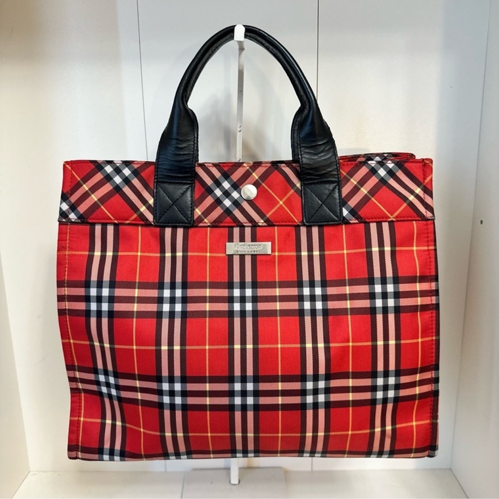 EUC Burberrys Blue Label Nylon Mini Handbag/Tote - GORGEOUS Colorway!!!